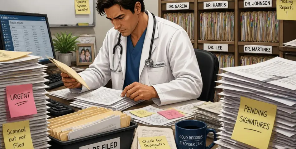 how to organize medical records for trial